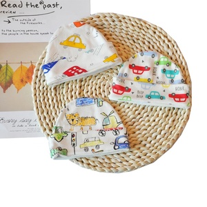 3 Pieces New Design Infant <strong>Cheap</strong> Toddler Soft Cute Cotton Newborn <strong>Baby</strong> Cap <strong>Hat</strong>