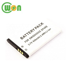 Batería de Repuesto de 3.7V 700mAh para <span class=keywords><strong>Teléfono</strong></span> <span class=keywords><strong>Inalámbrico</strong></span> Swissvoice EPure Fulleco <span class=keywords><strong>DUO</strong></span> 043048 SV20405855 - Product Image 1