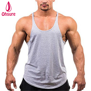 Venta al por mayor Gimnasio Entrenamiento Muscle Singlets Mens Tank Tops Algodón Stringer Culturismo - Product Image 5