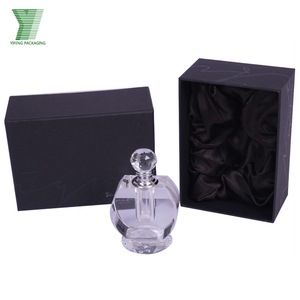 Elegante Scatola Cosmetica di Lusso Nera, Confezione per Bottiglia di Colonia da <span class=keywords><strong>Uomo</strong></span> 30ml/50ml/100ml, Scatola <span class=keywords><strong>Regalo</strong></span> per Profumo con Inserto in Seta - Product Image 4