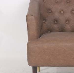 Décoratifs de velours Chaise Bois Jambe Canapé Chaise, Fleur <span class=keywords><strong>Tissu</strong></span> <span class=keywords><strong>Fauteuil</strong></span>, Chaise Accoudoir - Product Image 5