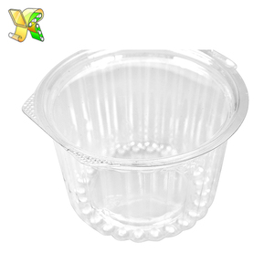 Pliable <span class=keywords><strong>saladier</strong></span> <span class=keywords><strong>transparent</strong></span> petit bol à salade en plastique avec couvercle - Product Image 4