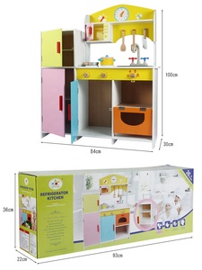 Niños <span class=keywords><strong>grandes</strong></span> <span class=keywords><strong>cocina</strong></span> con refrigerador, fregadero que juego juguetes <span class=keywords><strong>de</strong></span> madera juguetes <span class=keywords><strong>de</strong></span> <span class=keywords><strong>cocina</strong></span> para niños - Product Image 2