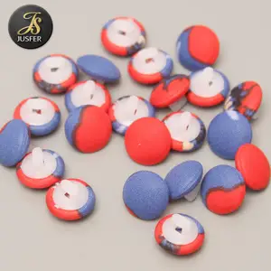 Mẫu Miễn Phí Nhôm Nút Với Trắng Nhựa Dưới Vải Bìa Nút Cho Đám Cưới - Product Image 1