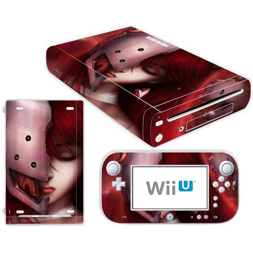 TECTINTER Protector สำหรับ Wii U คอนโซล + 2 Controller เกมสติ๊กเกอร์อุปกรณ์เสริมผิวไวนิลสำหรับ Wii U สติกเกอร์