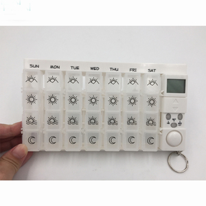 LED <strong>Digital</strong> <strong>Pill</strong> <strong>Box</strong> with Alarm <strong>Timer</strong> Plastic Construction - Product Image 2