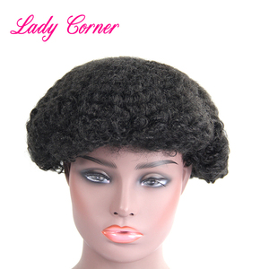 Prothèse capillaire en dentelle PU pour hommes, style afro bouclé crépu – Cheveux brésiliens Remy vierges, densité 130 %, conception à peau fine, noir naturel - Product Image 2