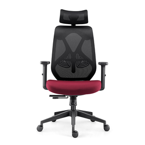 고품질 메시 사무용 가구 백색과 회색 구조 요추 부목 매니저 사무실 의자 행정상 - Product Image 2