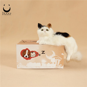 Simulazione realistica gatto peluche morbido farcito giocattolo bambola fotografia puntelli esemplare gatto <span class=keywords><strong>TV</strong></span> gatto decorativo - Product Image 6