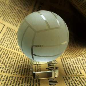 Esfera de Cristal Deportiva, Balón de Voleibol, Adorno para el Hogar, <span class=keywords><strong>Precio</strong></span> de Fábrica - Product Image 2
