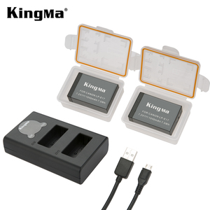 KingMa 2 pack de reemplazo 1040 mAh LP-E17 batería y cargador Micro USB para Canon EOS M3 M5 M6 rebelde SL2 T6i T6s Cámara - Product Image 1