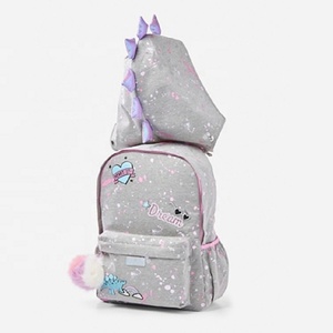 <span class=keywords><strong>Zaino</strong></span> per la scuola di nuovo arrivo Justice For Girls Dream Dinosaur Hoodie Backpack - Product Image 1