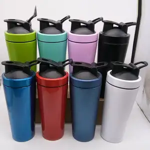 most popular products fashion protein shaker mixer double wall stainless steel metal protein shaker bottles