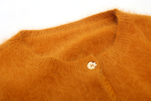 Últimos diseños suéteres de Angora abrigos nuevo diseño Sueter de piel de conejo de punto - Product Image 4