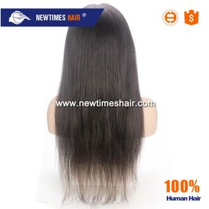 Bouchon plein avec top en soie perruque de femmes avec dentelle devant perruque - Product Image 5