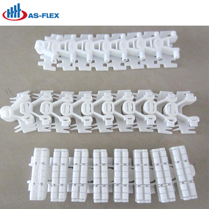 Chaîne de convoyeur en plastique AS-FLEX XMTL83 <span class=keywords><strong>AF83</strong></span> à feuilles, à traction renforcée, avec pince latérale flexible personnalisée - Product Image 4