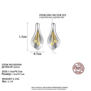 <span class=keywords><strong>Orecchini</strong></span> a Perno CZCITY in Argento Sterling 925 con Fiore di <span class=keywords><strong>Tulipano</strong></span>, Gioielli Raffinati da Donna - Product Image 2