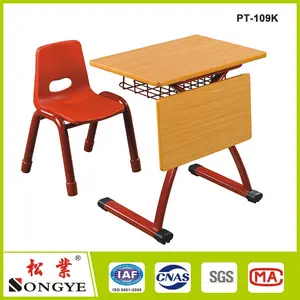 Haute qualité unique de l'école d'écriture pliable chaise enfants table de travail