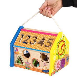 Divertente Puzzle Numerico Gioco di Abbinamento Colori e Forme Geometriche Giocattolo Educativo Wisdom House - Product Image 4