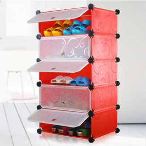 5 cubos interior zapato Rack de almacenamiento de cada cubo pueden contener <span class=keywords><strong>3</strong></span> pares de zapatos de señora - Product Image 2