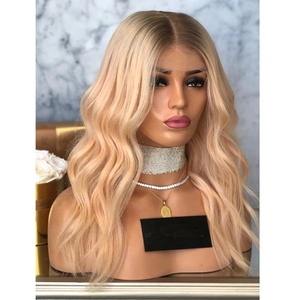 Al Por Mayor Ceniza <span class=keywords><strong>Rubia</strong></span> De Agua Cruda De <span class=keywords><strong>La</strong></span> Virgen De <span class=keywords><strong>La</strong></span> India De Pelo Humano De Encaje Delantero Pelucas - Product Image 2