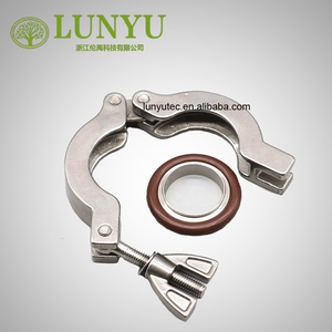 Phụ Kiện Chân Không Thép Không Gỉ <span class=keywords><strong>KF</strong></span> Kẹp Với Centering Cho Bán Dẫn - Product Image 2