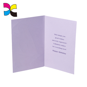 Moda lindo propio diseño personalizado de alta calidad tamaño personalizado hermoso gracias tarjeta, tarjeta de cumpleaños - Product Image 4