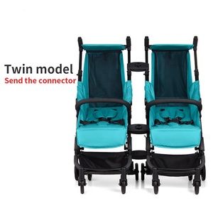 Doble muñeca cochecito doble Cochecitos <span class=keywords><strong>de</strong></span> bebé <span class=keywords><strong>de</strong></span> los gemelos cochecito doble con 2 camas individuales - Product Image 4