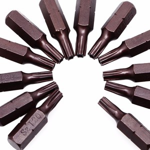 12Pcs 25mm 1/4" Hex Shank Magnetic T15 T20 T25 T30 T40 <strong>T50</strong> <strong>Torx</strong> Security Screwdriver <strong>Bits</strong> With Hole L15 - Product Image 2