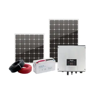 High Power 5 กิโลวัตต์ชุดแผงพลังงานแสงอาทิตย์ Off Grid Tie ระบบ 400 w พลังงานแสงอาทิตย์ home power kit