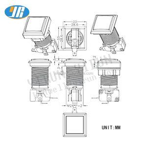 33 Mét LED chiếu sáng <span class=keywords><strong>Arcade</strong></span> Video Game vuông <span class=keywords><strong>push</strong></span> <span class=keywords><strong>button</strong></span> chuyển Microswitch nút nhựa 250V Max. Điện áp 16A Max. Flat - Product Image 6