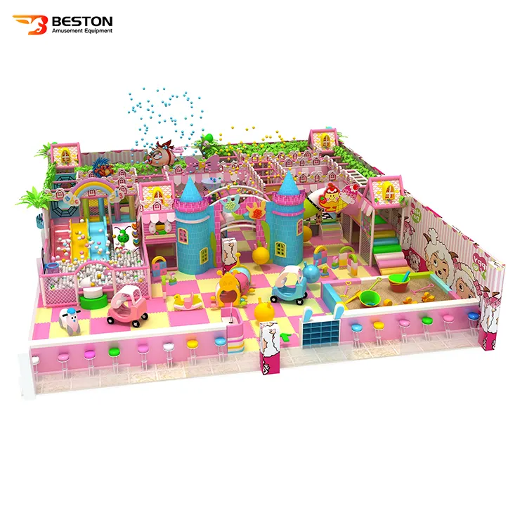 Children Plastic Playground Equipment Kids PVC Indoor Playground For Sale
