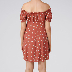Las mujeres Sexy dulce calle desgaste impresa botón Mini vestido - Product Image 4
