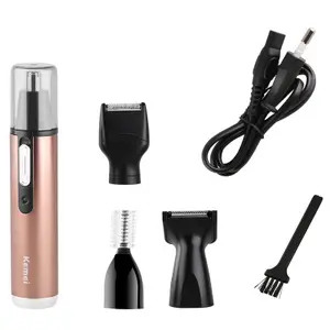 Kemei 6660 4 trong 1 điện mũi tóc tông đơ máy cạo râu Clipper cắt dao cạo sườn lông mày cạo Tai tóc tông đơ chăm sóc cá nhân