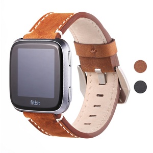 22mm venda de <span class=keywords><strong>reloj</strong></span> de cuero para <span class=keywords><strong>fitbit</strong></span> versa de <span class=keywords><strong>alta</strong></span> calidad <span class=keywords><strong>reloj</strong></span> bandas de <span class=keywords><strong>Fitbit</strong></span> Versa caballo Loco cuero <span class=keywords><strong>reloj</strong></span> banda - Product Image 1