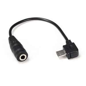 Góc Trái Phải <span class=keywords><strong>Micro</strong></span> <span class=keywords><strong>USB</strong></span> Jack Đến Tai Nghe 3.5Mm Tai Nghe Tai Nghe Bộ Chuyển Đổi Cáp Âm Thanh - Product Image 1