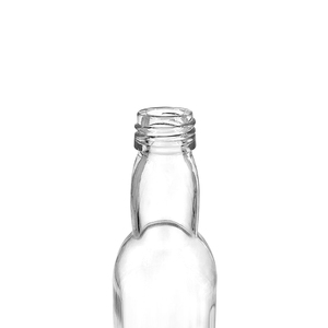 Bouteilles de liqueur miniatures rondes 40 ml Bouteilles d'alcool en verre vides miniatures transparentes avec bouchons - Product Image 5