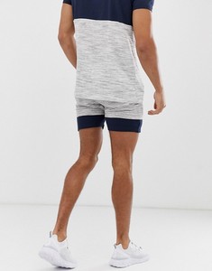KY Premium Cotton Co-Ord Navy Combed T-Shirt Partial Zip Placket Short Sleeves Elastic Waist Training Wear <strong>Twin</strong> <strong>Set</strong> - Product Image 3