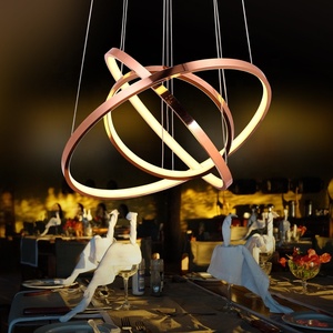 Nuevo diseño de anillo de Metal moderno LED lámparas de luz de techo - Product Image 5