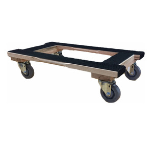 Chariots <span class=keywords><strong>de</strong></span> piano mobiles en bois <span class=keywords><strong>de</strong></span> 30 "x 18" style H avec roulette <span class=keywords><strong>de</strong></span> 4" - Product Image 3