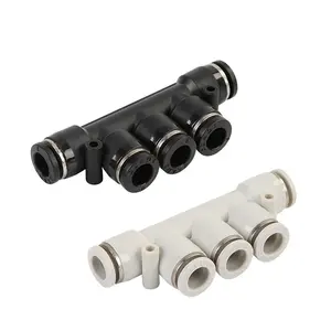 PK plastic 5 way air fittings quick connect air hose fittings one touch pneumatic fittings five way connector