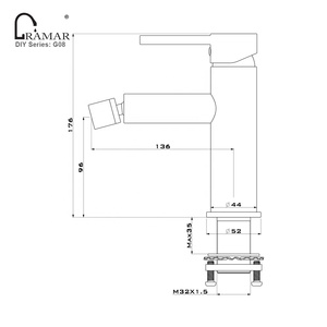 Смеситель для раковины в ванной комнате с одной ручкой - Product Image 5