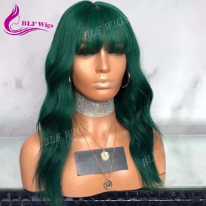 <span class=keywords><strong>Parrucca</strong></span> di pizzo frontale completa 13x6 con frangia in pizzo trasparente HD <span class=keywords><strong>verde</strong></span> onda d'acqua peruviana capelli rimy nodi sbiancati <span class=keywords><strong>parrucca</strong></span> anteriore in pizzo - Product Image 2