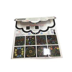 Caliente de la venta de arco <span class=keywords><strong>iris</strong></span> rasguño papel de arte con plantillas - Product Image 6