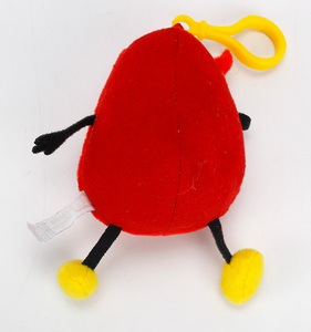 Más popular Diseño de Moda de peluche de felpa de dibujos animados llavero cara sonriente ojos grandes coche bolsa colgante - Product Image 2