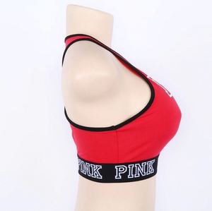 2019 New <b>Sexy</b> Women Tank Tops Quick Dry <b>Tight</b> Fitness Bra Set Custom Text Letter Print Singlet Exercise Workout T-Shirt - Product Image 3