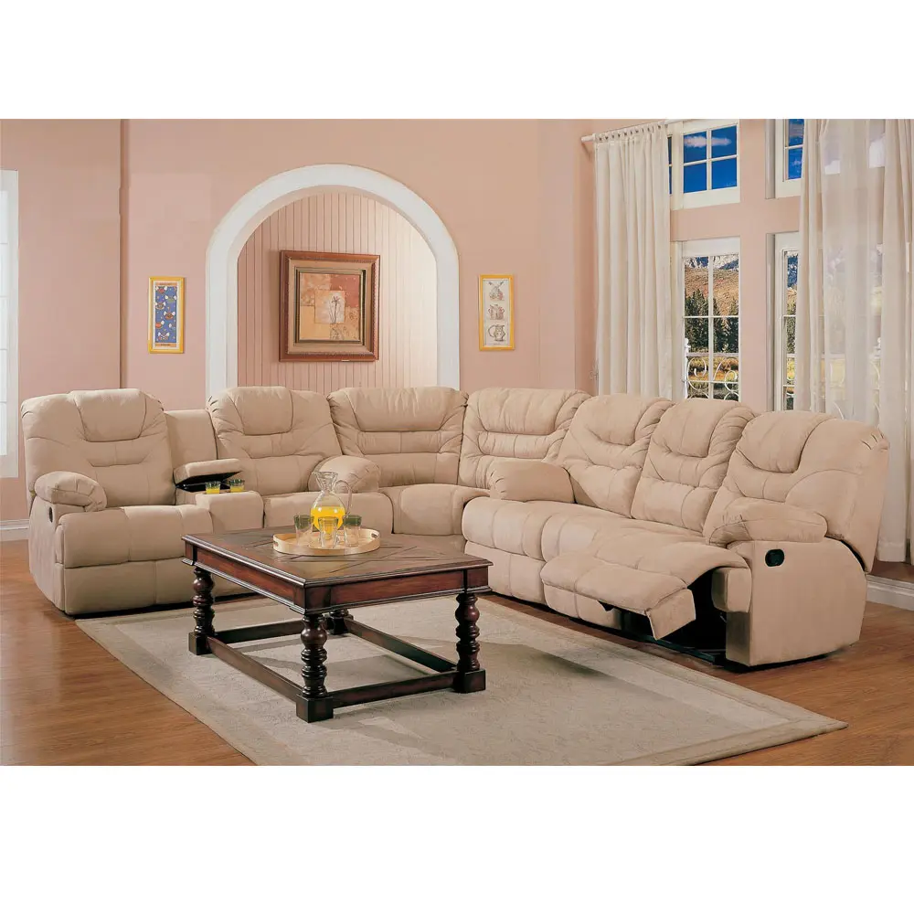 Franco conceito moderno sala de estar sofá de couro