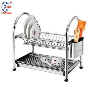La cocina de gran capacidad de almacenamiento de titular de <span class=keywords><strong>3</strong></span> <span class=keywords><strong>niveles</strong></span> plato de acero inoxidable <span class=keywords><strong>escurridor</strong></span> estante - Product Image 6