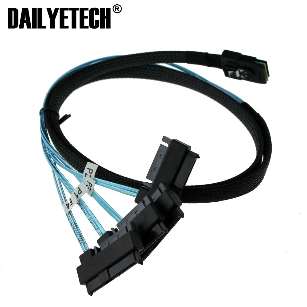 3FT Mini SAS 36 P SFF-8087 to (4) SFF-8482 разъемы HDD с кабелем питания SATA