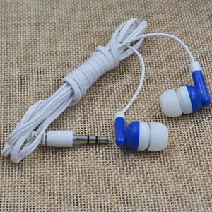 China Stock low cost disposable earphone promotional give away cheap earbuds